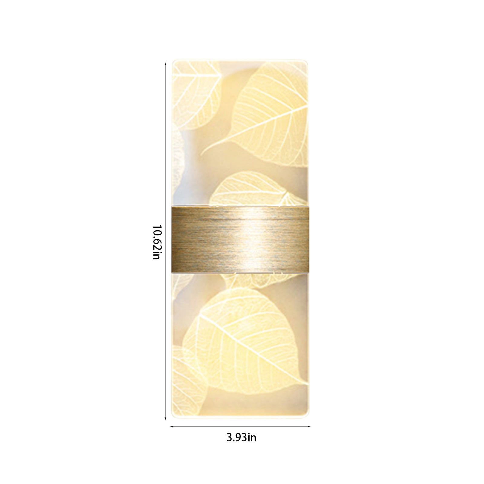 CasaChic Wired Acrylic Wall Light, Modern Warm LED Indoor Wall Sconce, Metal Body Energy-Saving, Eye-Caring Lighting for Living Room Bedroom, Corridor Stairs Home Decor
