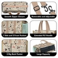 thumbnail image 3 of Teacher Tote Bag,I Love My Dogs Art Teacher Utility Tote Bag,Large Work Tote Bags for Women with Multiple Pockets,Top Zipper Closure,13.8x10.6x6.7 Inch, 3 of 5
