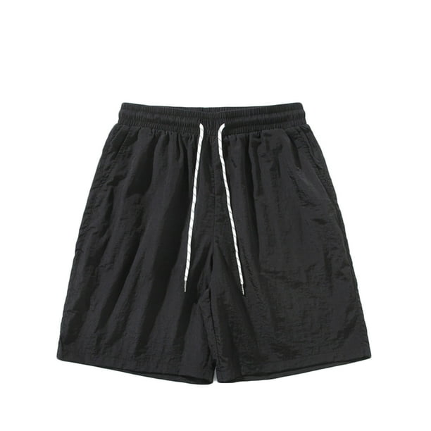 pstuiky Pantalones cortos de gimnasio para hombre, Pantalones cortos deportivos informales con estampado de cordón para exteriores de verano para hombre Pantalones cortos cargo