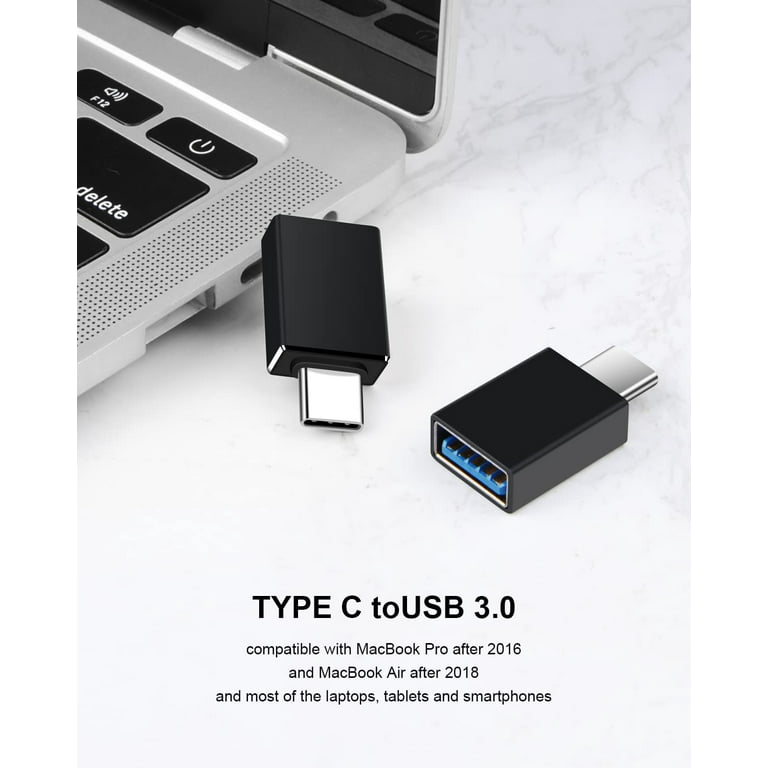 USB C to USB Adapter, Type C Thunderbolt 4 OTG Converter,USB C Male to USB  3.0 Female Adapter(3 Pack) for Apple MacBook Pro,Mac Book,iPad,Samsung