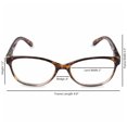 thumbnail image 3 of Inner Vision Women's Reading Glasses w/ Spring Hinges & Case - (4.0 x Magnification) - Brown Tortoise, 3 of 6