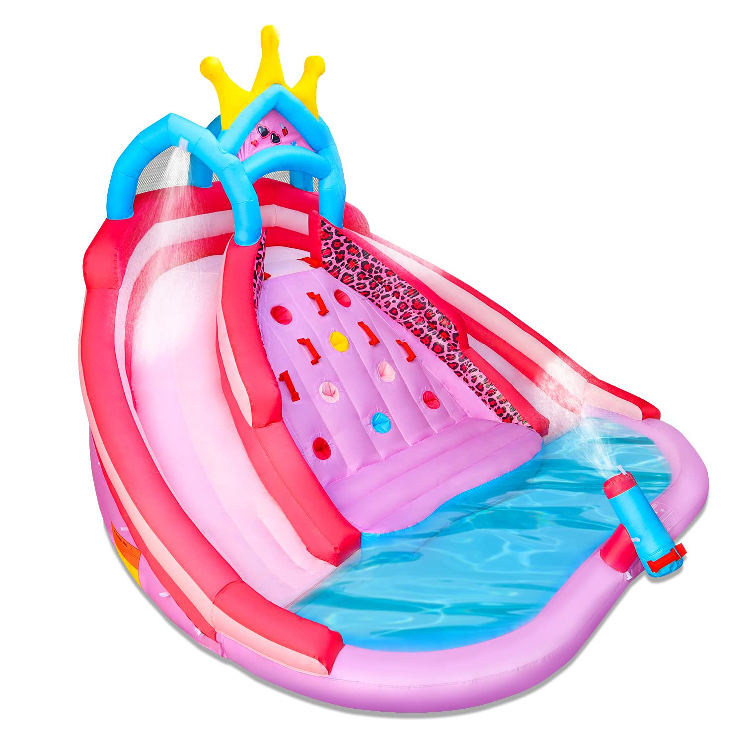 Cina 6 in 1 gonfiabile Bouncer Jump Slide Princess Castello gonfiabile per  feste per ragazze e bambini con grande vasca per palline, canestro da  basket rosa, ventilatore, kit di riparazione Fornitori, produttori