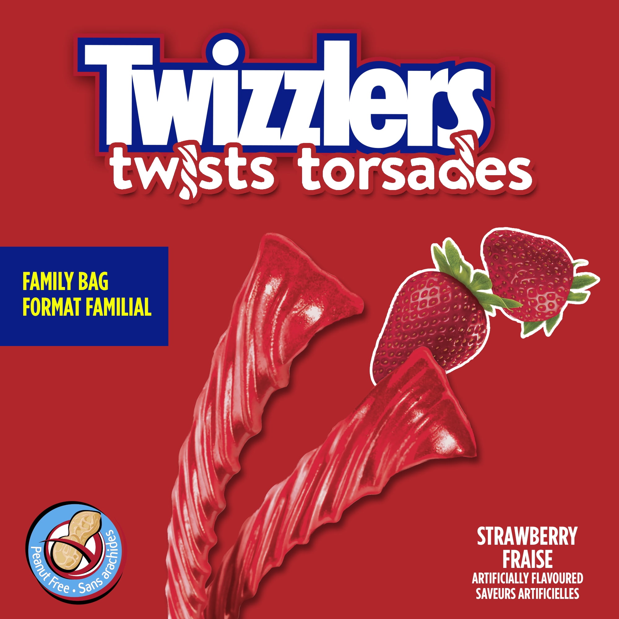 Torsades à la fraise TWIZZLERS, sac familial de 680 g