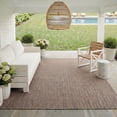 thumbnail image 6 of SAFAVIEH Courtyard Morven Chevron Stripes Indoor/Outdoor Area Rug, 6'7" x 9'6", Brown/Beige, 6 of 17