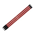 thumbnail image 4 of Siruishop 3Pcs Golf Alignment Rods Auxiliary Exerciser Versatile Training Aid 27cm Posture red, 4 of 8