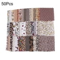 thumbnail image 1 of HEVIRGO 50Pcs Cotton Fabric DIY Handmade Patchwork Quilting Sewing Craft Scrapbook Cloth, 1 of 10