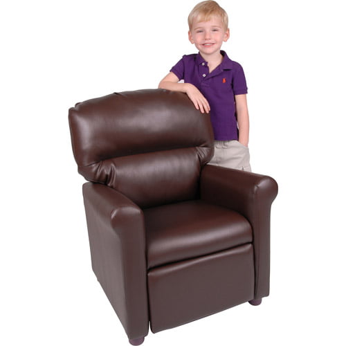 Gardens Faux Leather Kids Recliner, Childs Leather Chair