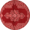 thumbnail image 1 of Ahgly Company Indoor Round Medallion Red Traditional Area Rugs, 3' Round, 1 of 4