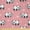 Pink and Dark Seafoam, variant on Ambesonne Piglet Fabric by the Yard Microfiber, Pigs and Polka Dots, 1 Yard, Rose and White