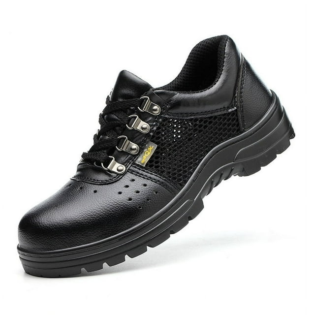 Mens All Season Anti Smash Steel Toe Work Shoes Indestructible Anti Slip Anti Stabbing Work Shoes Work Safety Boots