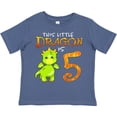 thumbnail image 3 of Inktastic Dragon 5th Birthday Turning Five Boys or Girls Toddler T-Shirt, 3 of 5