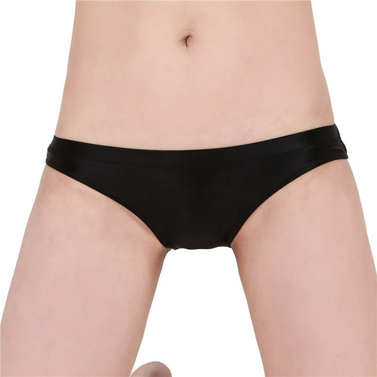 Women Glossy Seamless Thong Panties See-Through Panty Low Rise Bikini  Underwear