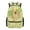 Capybara Clover Pattern, variant on HUIACONG US Flag & Deer Head with Leaf Camouflage Pattern Durable School Backpack, Waterproof Polyester School Bag, Zipper Closure Student Backpack for Travel