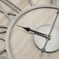 thumbnail image 3 of 23.6" Wood Wall Clock with Roman Numerals, Natural/Grey Mdf Farmhouse Clock for Living Room, Bedroom Or Office, 3 of 7