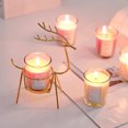 thumbnail image 5 of wtgtog Christmas Iron Deer Candle Holder, Votive Candle Cup, Iron Material Exquisite Craftsmanship, Romantic Versatile, For Dining Table Desktop Decor, 5 of 9