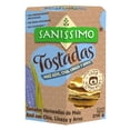 thumbnail image 1 of Tostadas Sanissimo horneadas de maíz azul con chía, linaza y arroz 216 g, 1 of 4