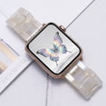 thumbnail image 6 of SEURE Resin Band Compatible with Apple Watch Band 38mm/40mm/41mm/42mm,Fashion Lightweight Replacement Strap for iWatch Series S11/10/9/8/7/6/5/4/3/2/1SE Women Men Iridescent Shell, 6 of 6