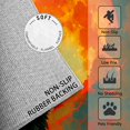 thumbnail image 2 of 2x3 Rug, Wolf Door Mat Washable Non Slip Soft for Entryway, Full Moon Wildlife Rug, Wild Animal Carpet, Wolf Home Decor & Gifts, 2 of 7