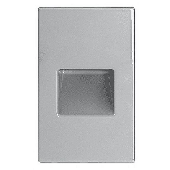 RAB Lighting 3W LED Vertical Steplight Recessed Warm Silver