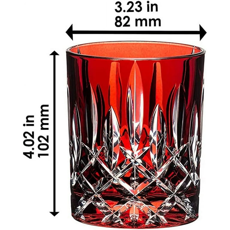Riedel Laudon Glass Tumblers, 10 oz, Red
