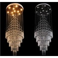 thumbnail image 4 of AFANQI 31" Large Chandelier Modern Crystal Raindrop Ceiling Pendant Lights, 4 of 13