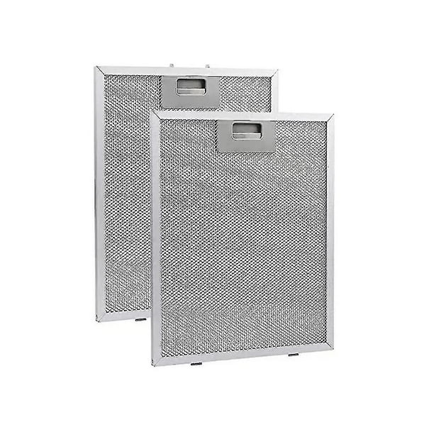 2 filtros para campana extractora, filtro de grasa para campana extractora, ventilación de cocina, aspirador de aluminio-ab