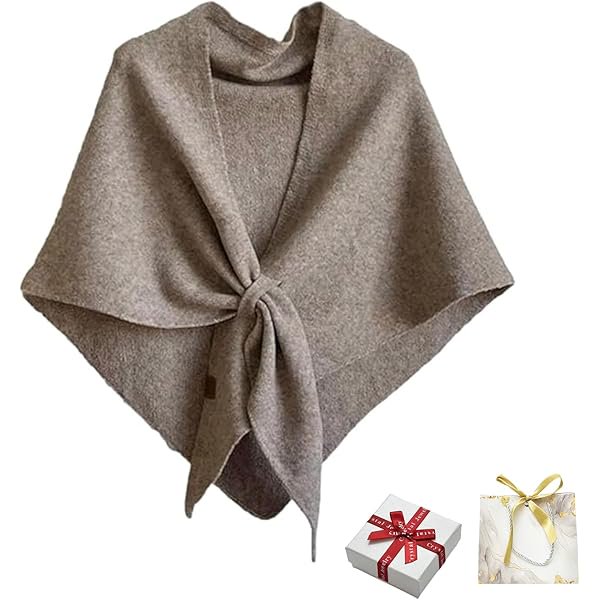 wonima44 Gettoreach Women's Solid Color Scarf, Gettoreach Knitted Pashmina Shawl Wraps, Casual Comfortable For Daily Wear