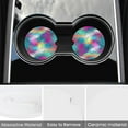 thumbnail image 3 of Car Coasters 4 Pack Stone Car Cup Holder Shark Colorful Rainbow Absorbent Drink Car Coaster Ceramic Set Small 2.56 inch Cup Coasters, 3 of 6