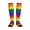 2 Black-2, variant on Gay Pride Flag Rainbow Compression Socks for Women Men Circulation Graduated Supports Socks for Running Athletic Sports