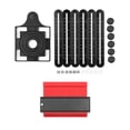 thumbnail image 3 of Yeacher Universal Ruler & Contour Gauge Duplicator Tool 6-Sided Multi Angle Measuring Tool 5 Inch Profile Gauge Measure Ruler for Professional Builders Craftsmen Engineer Woodworking DIY, 3 of 7
