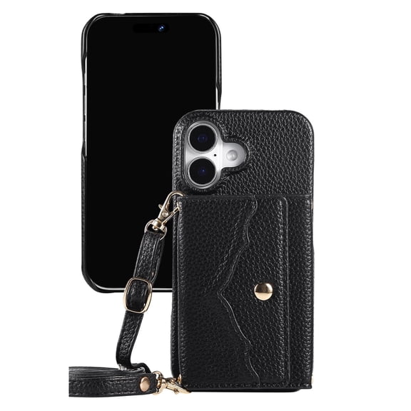 Case For IPhone 16 Pro Max/16 Pro/16 Plus/16, Satchel Style Cover Multi-function Wallet Case