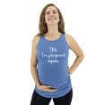 thumbnail image 3 of Funny Pregnancy Shirts for Women Pregnancy Announcement Tops Mom to Be Gift Pregnant Again Heather Blue Large, 3 of 6