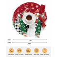 thumbnail image 6 of 13 Inch Round Placemats Set of 6, Red Snowman Christmas Non Slip Heat Insulation PP Table Mats, Snowflake Xmas Tree Winter Elk Washable Place Mats for Kitchen Dining Party Table Decor, 6 of 7