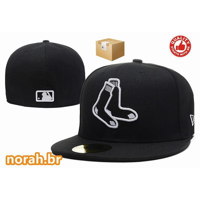 Gorra de ajuste de los Boston Red Sox para hombres Mulheres 59 gorras completas de cincuenta gorras cerradas New Era Topi QJXR