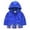 Blue, variant on Stylish Girls Coat Jacket Long Sleeve Button Up Hooded Outerwear For Kids For Casual And Outdoor Activities Bumper Jacket for Girls