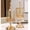 Gold, variant on 2-Piece Glass Storage Jars with Lid, Vintage-Style Canisters for Candy, Tea & Dried Fruit – Large 11x13" & Small 11x11.4",Gold