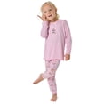 thumbnail image 2 of SCHIESSER Pijama largo para niña, con pierna abierta, algodón, estampado integral Rosa 104, 2 of 4