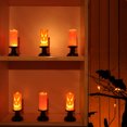 thumbnail image 4 of Wzzjkit Halloween Horror Decorations LED Electronic Pumpkin Skull Candlestick Light Decorative Prop Light Candlestick, 4 of 9