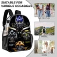 thumbnail image 5 of c3864 Transformers Backpack Waterproof Swim Bag Clear PVC Transparent School Rucksack Lightweight Wipeable nm3864, 5 of 5