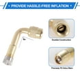 thumbnail image 4 of 1 Set 90 Degree Copper Tire Valve Extension with Universal Stainless Steel 180mm Tyre Valve Stem Extender for Car Motorcycle RV Truck Bike, 4 of 6