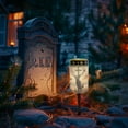 thumbnail image 2 of COEQINE Solar Lights Cemetery Solar Lights for Grave Solar Candle Solar Lantern Light Walkway Lights Waterproof Landscape Lighting for Loss of Loved One, Deer Cross Dove of Peace Brown, 2 of 7