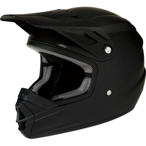 Z1R Rise Ascend Solid Youth MX Offroad Helmet Black LG