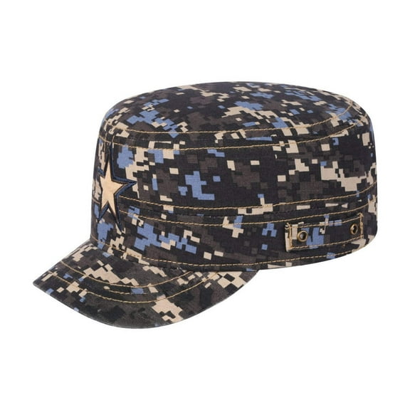 Unisex Embroidered The Star, Military Hat, Navy Camo/Navy Camo, Adjustable Fit