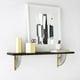 thumbnail image 3 of Soporte de Sector de decoración para colgar en la pared soporte artesanal de Metal estantes flotantes soportes de estante Compatible con el hogar, 3 of 5