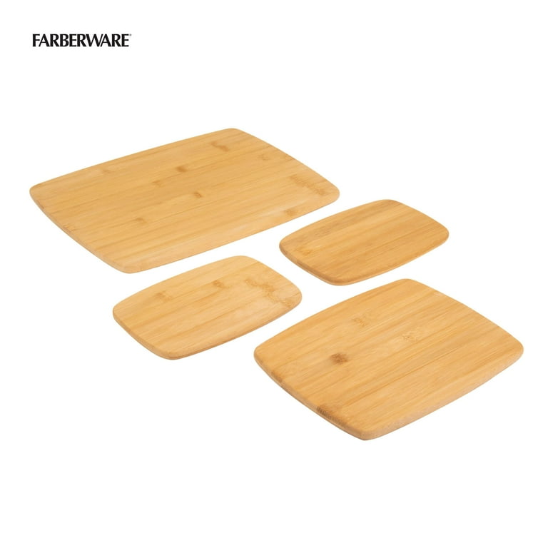 4-Piece Wooden Reversible Cutting Board Set 4-Piece Wooden Reversible Cutting Board Set