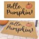 thumbnail image 1 of ¡Ofertas especiales! Alfombra de dormitorio con estampado de calabaza otoñal de terciopelo cristalino, decoración del hogar en liquidación., 1 of 8