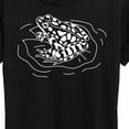 thumbnail image 3 of Instant Message - Frog On Lily Pad - Women's Short Sleeve Graphic T-Shirt, 3 of 6