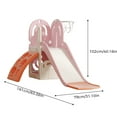 thumbnail image 3 of YUYU 4-in-1 Toddler Slide with Basketball Hoop, Indoor Outdoor Playground Toy, 1 Pack, 3 of 7