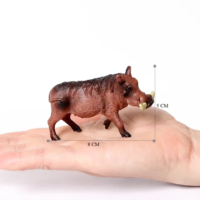 Simulation Pig Figures Boar Sows Piglets Warthog Farm Animals Toy Plastic Models Anime Action Figure Kids Toys for Children Gift