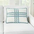 thumbnail image 4 of Nourison Crossed Braids Turquoise 14" x 20" Indoor/Outdoor Throw Pillow, 4 of 6